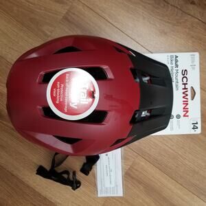 Schwinn Adult 14+ Red Mountain Bike Helmet  SW80595WM Easy Adjust Extra Durable